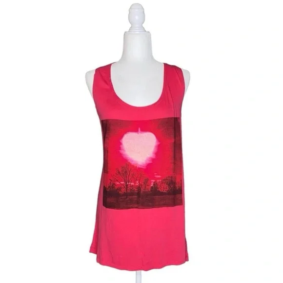 Threads 4 Thought Organic Cotton Blend Heart Sun Graphic Tank · Size M - Picture 2 of 4